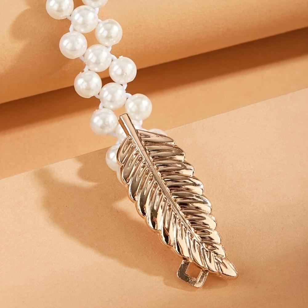 1PC Dress Clothing with Pearl Belt Ladies Versatile Decoration Premium Princess Style Pearl Waist Chain