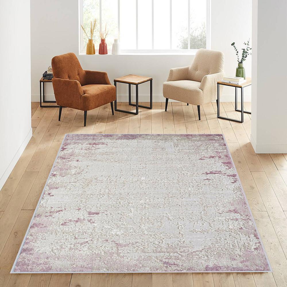 

Rovigo Home Моющийся ковер с набивным рисунком RVG1066 80 x 150 розовый