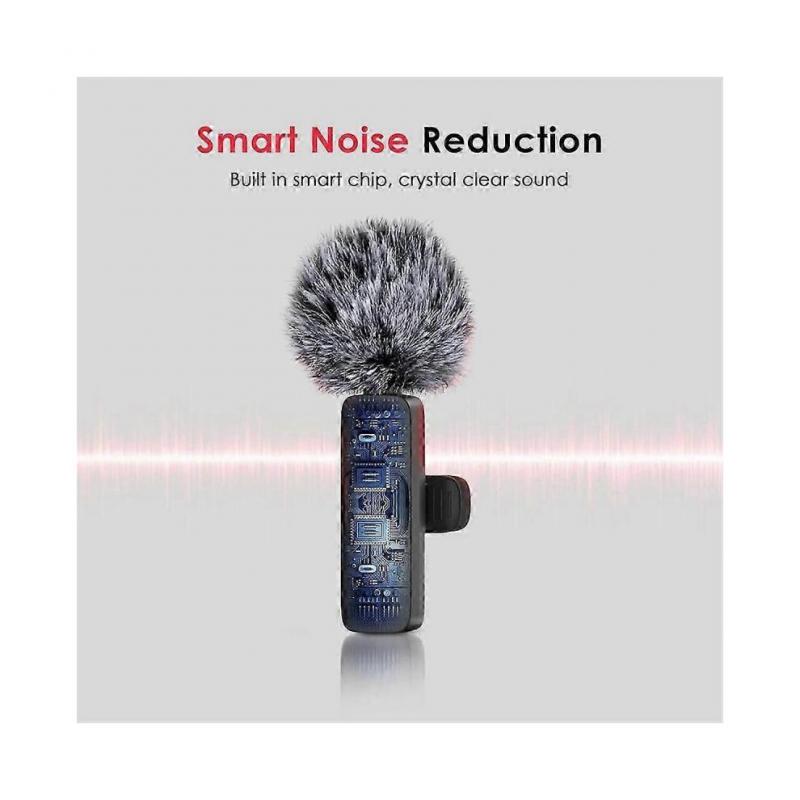 3-in-1 Drahtlose Ansteckmikrofone kompatibel mit iPhone, Android, Kamera, USB-C Mikrofon, Mini-Mikro