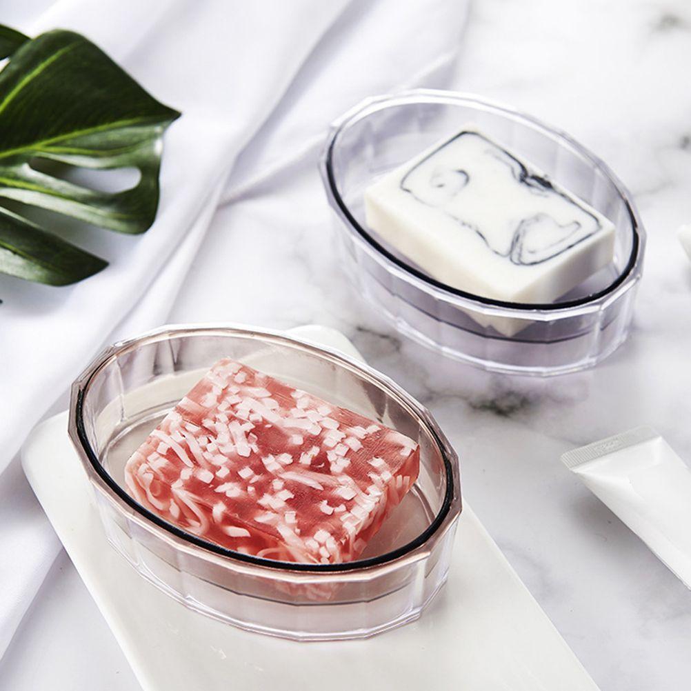 Tragbare Seifendose mit Ablaufhalter für Badezimmer, Reise, selbstentleerendes Ablagegestell für Seifenstücke, PCDG-Material, langlebige Nutzung