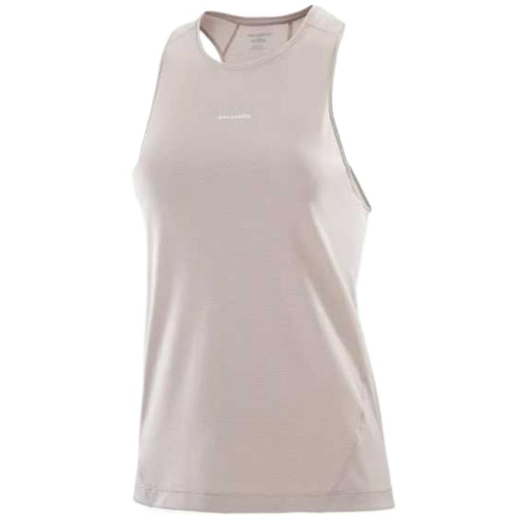 

Salomon Shakeout Soft Comfortable Fitted Simple Vest Women tops Brown C24257 S