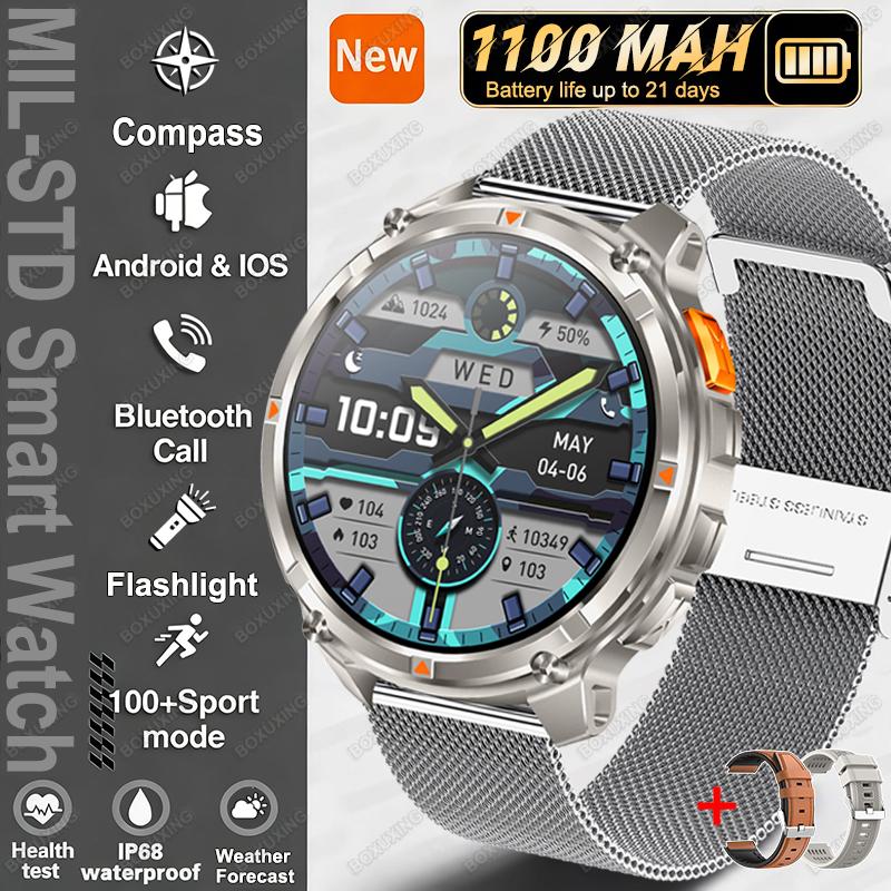 New T-Rex3 Ultra 1100mAh Battery Smart Watch Men GPS Track Compass IP68 Waterproof Sports Tracker Outdoors Military Smartwatches