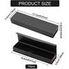 10pcs Black Ballpoint Pen Gift Box with Magnetic Closure Long Necklace Cardboard Case for Watches