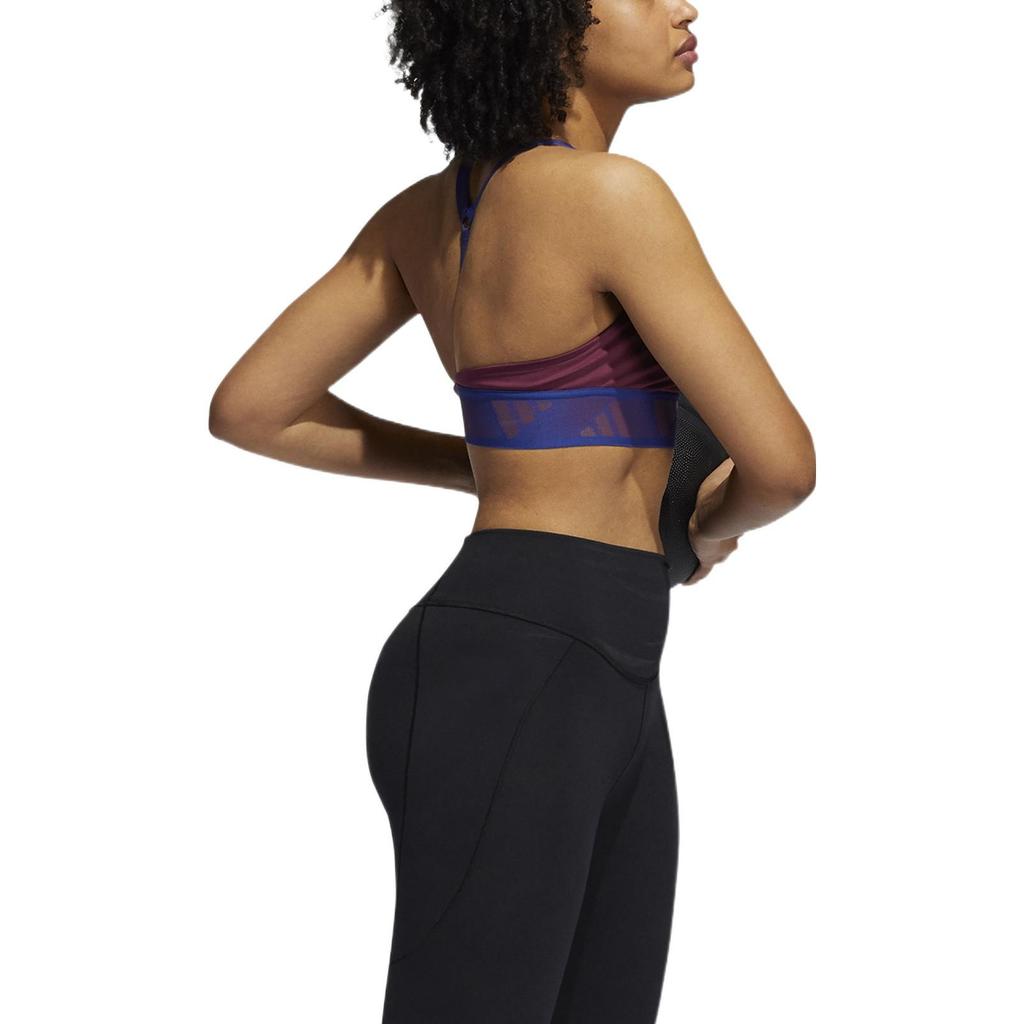 (WMNS) adidas All Me Light Support Training Bra Asia Sizing 'Burgundy Blue' Women's GR8181