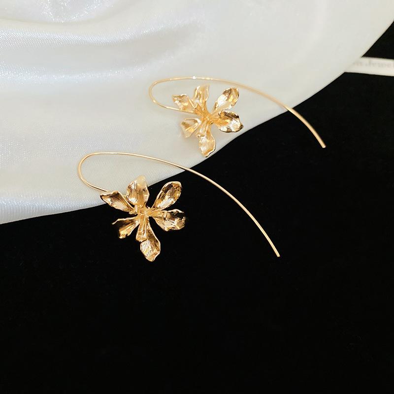 Trendy Geometric Flower Drop Dangle Earrings For Women Simple Desgin Earrings Party Wedding Fashion Jewelry Accessories 2025