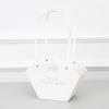 Scatola Regalo Floreale con Manico 23x9x15cm Cesto Imballaggio Floreale per Composizione Bouquet Design Portatile Materiale Resistente
