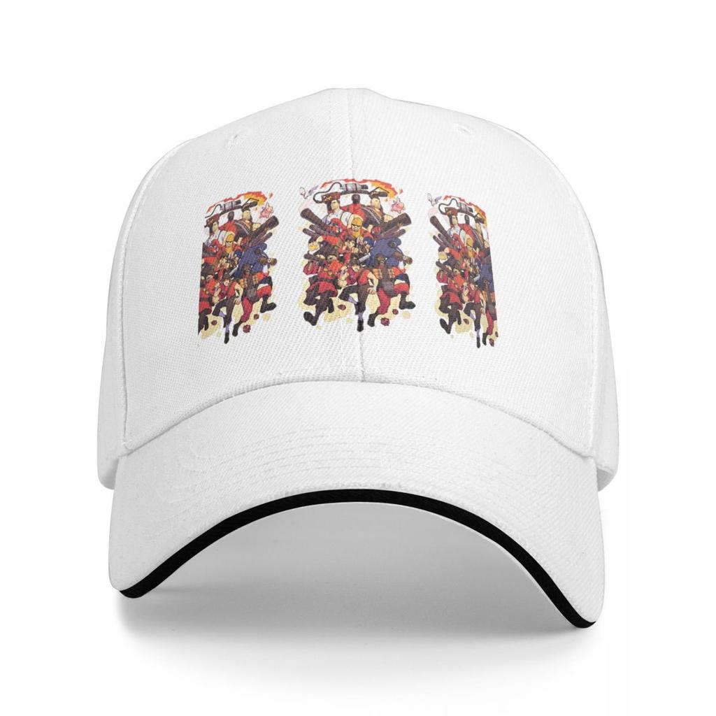 Unisex Baseball Hats Team Fortress 2 Outdoor Streetwear Summer Sports Baseball Caps Hip Hop Cap Casquette Polychromatic Hats