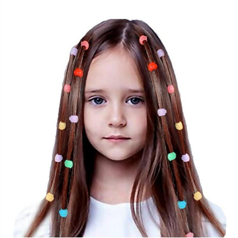 100PCS Mini Hair Claw Clips for Women Girls Cute Candy Colors Plastic Hairpins Hair Braids Maker Beads Headwear Hair Accessories