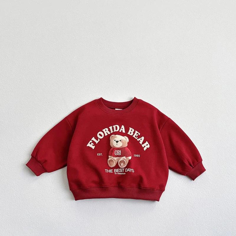 2025 Autumn Unisex Bear Hoodie for Toddlers & Kids - Trendy Parent-Child Pullover