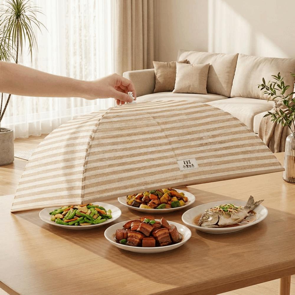 Anti-Mosquito Dish Covers Folding Food Preservation Cover Portable Mesh Food Cover  Kitchen