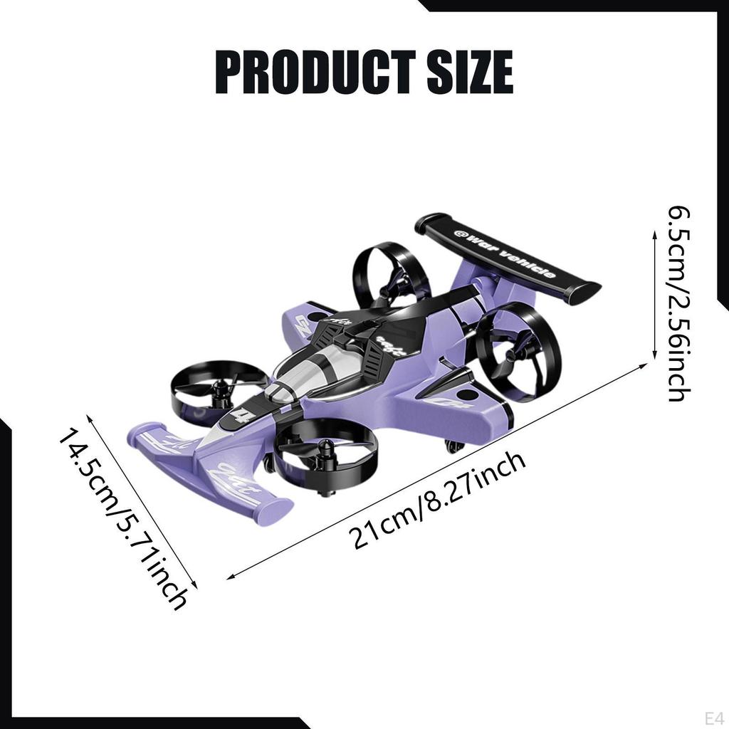 RC Quadcopter Electric Aircraft Headless Mode 2in1 Mini Drone Car Children Toy for Adult Boys