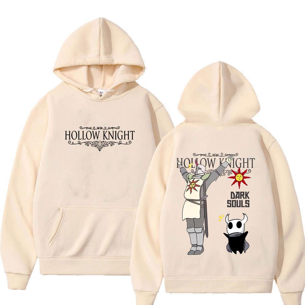 Spiel Hollow Knight Doppelseitiger Grafik-Hoodie Herren Damen Mode Übergroße Streetwear Unisex Vintage Lässige Pullover-Hoodies