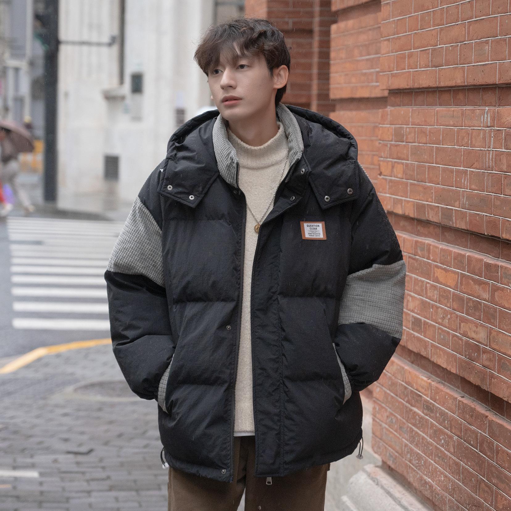 

Мужская зимняя вельветовая куртка с хлопковой подкладкой, контрастная куртка с хлопковой подкладкой, японская куртка с хлопковой подкладкой XXL