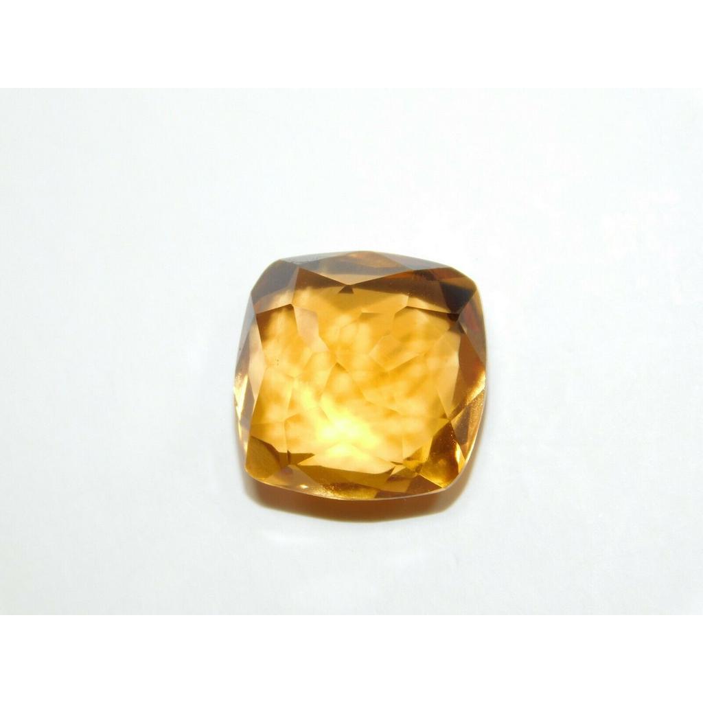 10.35 Ct Natural Topaz Loose Gemstone CERTIFIED Yellow Square Cushion Cut