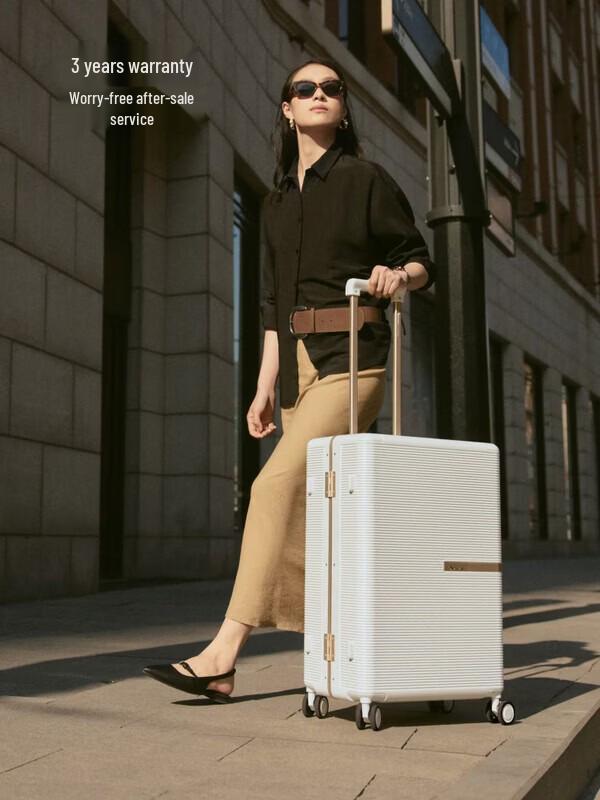 OIWAS Golden Box Fashion Aluminum Frame Luggage