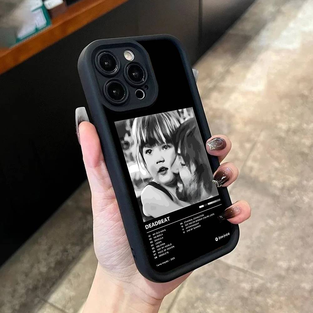 

T-Tame I-Impala Deadbeat Currents Case For iPhone 17,16,15,14,13,12,11,Pro,Max,Plus,X,XS,SE4,E,Mini Black Thickened border Case iPhone 15