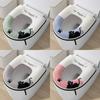 Cat Pattern Toilet Seat Pad Plush Toilet Seat Cover Toilet Seat Cushion  Four Seasons Universal