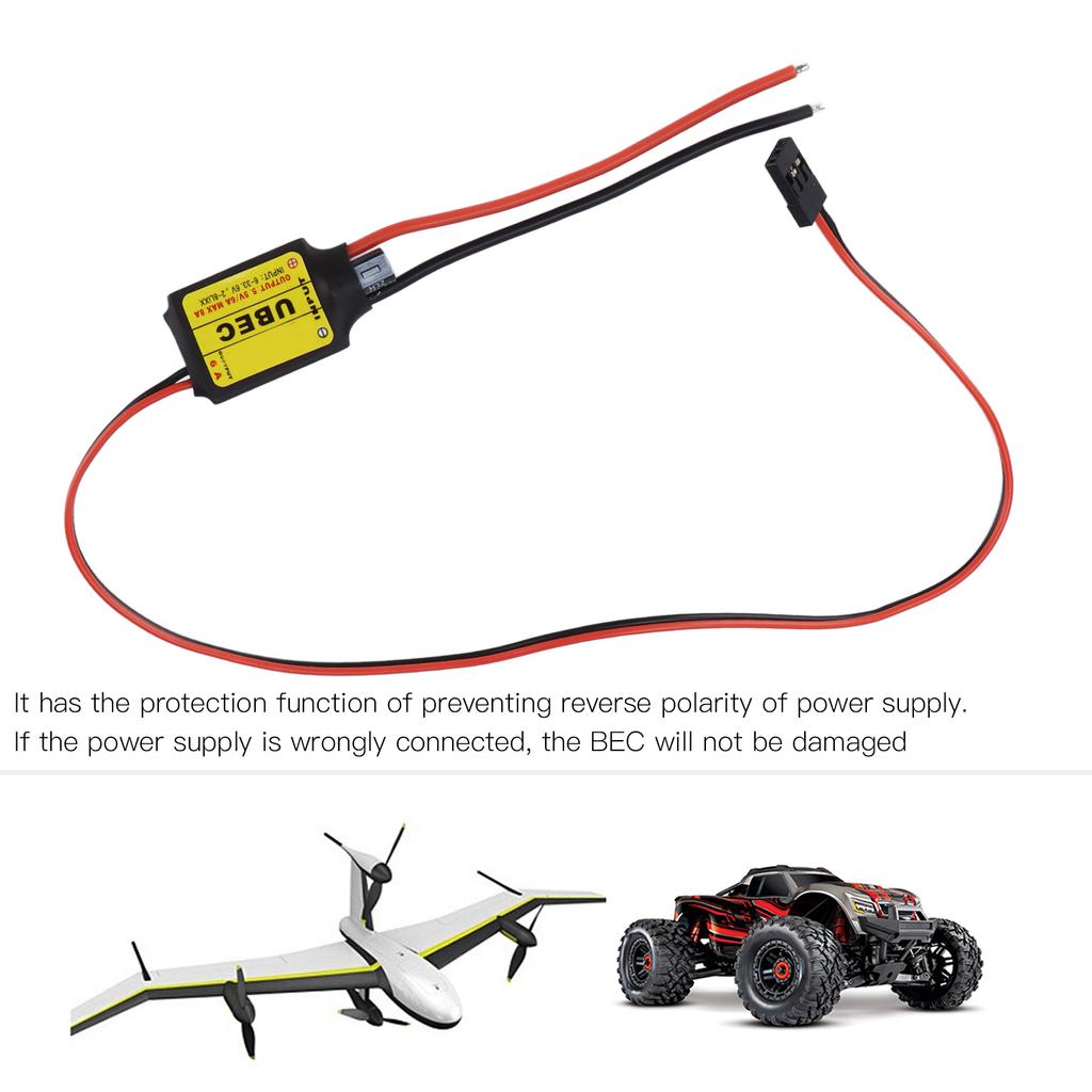 RC Airplane ESC 6A Stable Efficient Fast Speed Reduce Fever Protection Function RC Airplane Accessory 5.5V