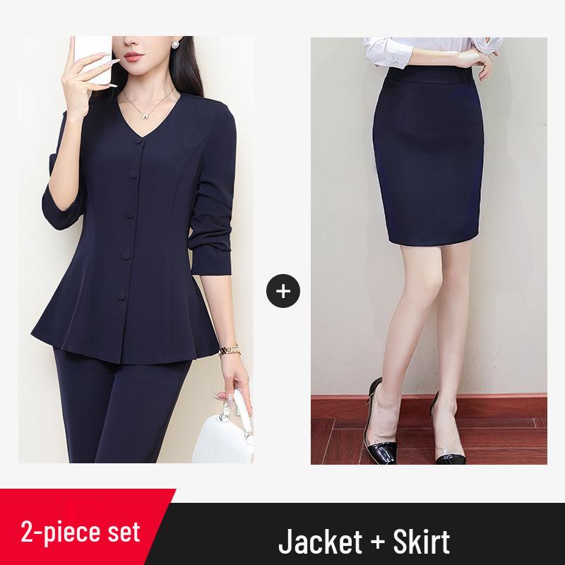 Plus Size Women's Formal Suit Jacket & Top Set - 2023 Spring/Autumn Collection