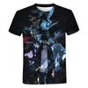 Summer Round Neck 3D Solo Leveling Anime Print Top Fashionable Casual Short Sleeved Men's T-shirts