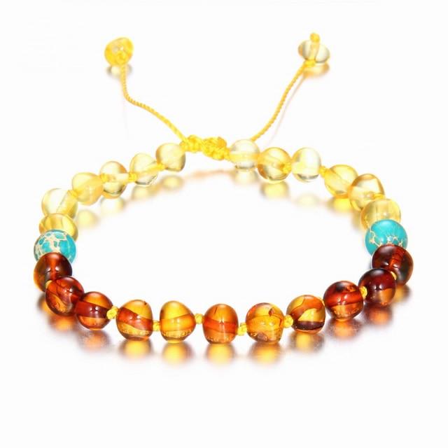 10 Color Baby Adult Amber Bracelet Anklet Natural Amethyst Gems 100 %Genuine Original Adjustable Jewelry