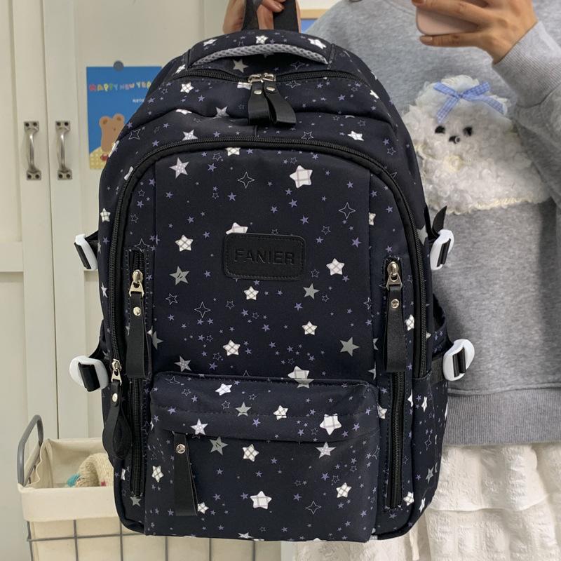 Schoolbag Student schoolbag High value backpack Female candy color schoolbag Korean version Large capacity Student class Lightweight backpack