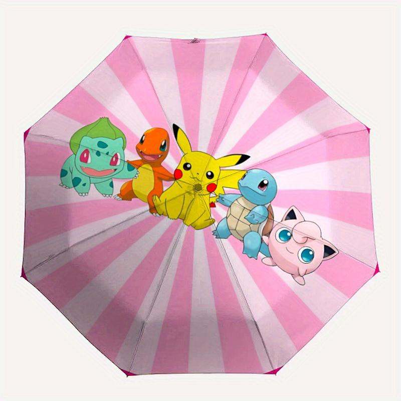 

1pc Pokemon, Pikachu Automatic Umbrella 8-Bone Design Compact Gear for Outdoor Travel, Perfect Gift for Friends or Family yy280828129