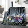 1pc Space Adventure Duo flannel Blanket for Super Soft Cute Comfort Blanket for Travel Bedding Couch Sofa Blanket Y82577