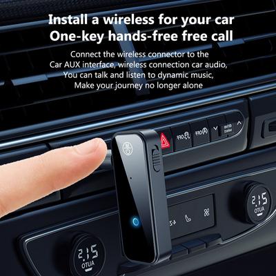 AUX C28 Bluetooth 5.0 Car Kit Receiver Adapter Wireless Receiver Transmitter MP3 Music Player With Mic HandsfreeAA