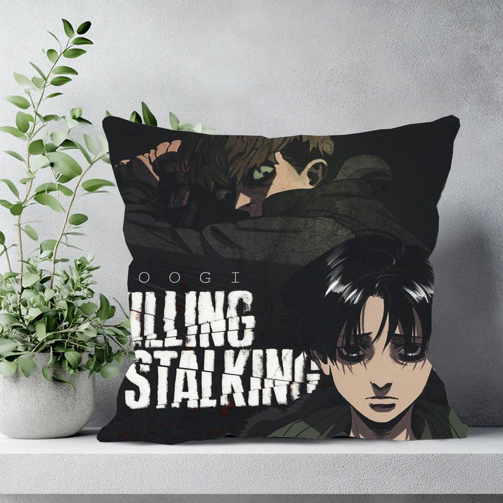 Korean Manga Killing Stalking Vintage Pillow Case Sofa Cushion Cover Room Home Decoration