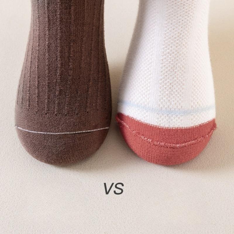 Autumn Children's Wooden Ear Long Tube Pile Socks Calf Socks Autumn and Winter Solid Color Vertical Over-the-knee Socks