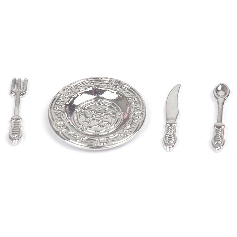 

4 шт./компл. Мини-моделирование металлической посуды, модель, игрушки ручной работы для украшения своими руками, детская мебель, игрушечный кукольный домик, аксессуары