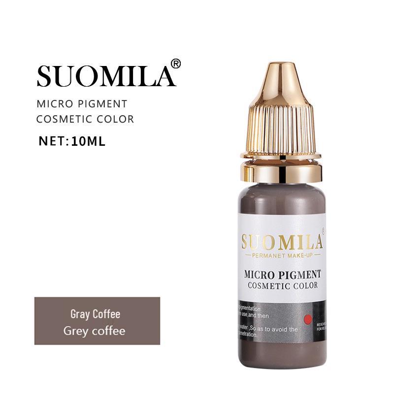 

10 мл пигмент для микроблейдинга SUOMILA Немецкий растительный полуперманентный порошок для бровей, подводки для глаз, губ, эмульсия для татуажа бровей.