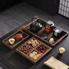 Japanese Style Seven-Compartment Wooden Tea Snack Tray