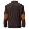 American Style Loose Sweatshirts Spring Autumn Men's Vintage Corduroy Stand-Up Collar Contrast Patchwork Casual Long-Sleeved Sweatshirt