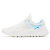 New LiNing Cushioning Abrasion Resistant Breathable Lightweight Low Top Running Shoes Men's White Blue ARST019-1
