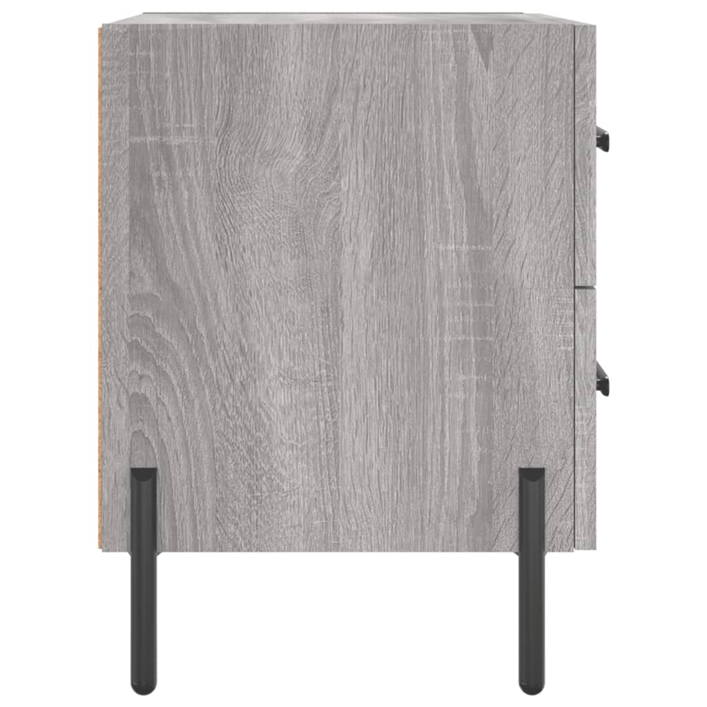 Nightstand Gray Sonoma 40x35x47.5 cm Particleboard