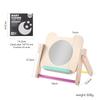 Baby Montessori Mirror Puzzle Busy Board Wooden Toys Children Early Educational Sensory Toy For Toddler Preschool Teaching Aids