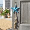 Resin Beach Decor Wooden Beads Ocean Themed Hanging Ornament Starfish Wind Chime Patio Decor