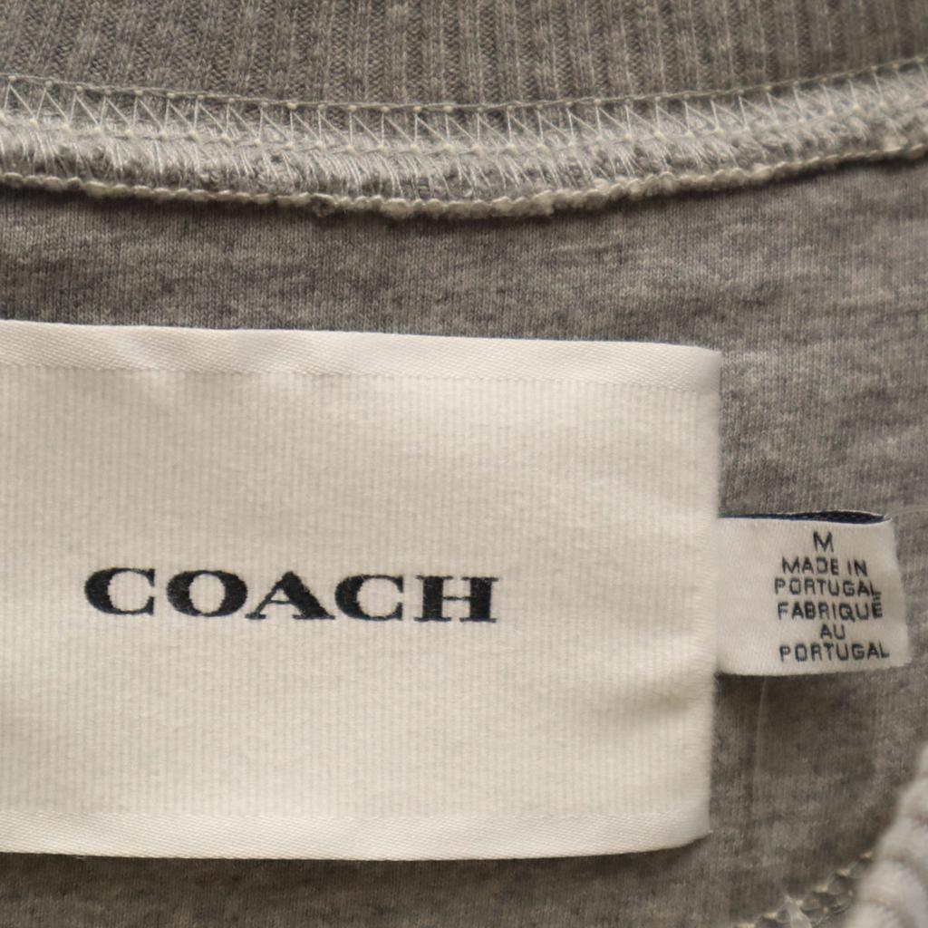 Ubrukt COACH Langermet raglan-sweat M grå ×DC SUPERMAN fleecefôr Herre Brukt