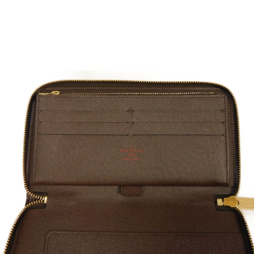 Used 12564 Zippy Organizer N60003 7940 Old Model Logo Brown Zip Around Card Case Coin Purse Damier Ebene Unisex from