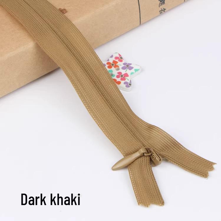 Sanli Unsichtbarer 25cm Kleid- & Kissen-Reißverschluss mit geschlossenem Ende