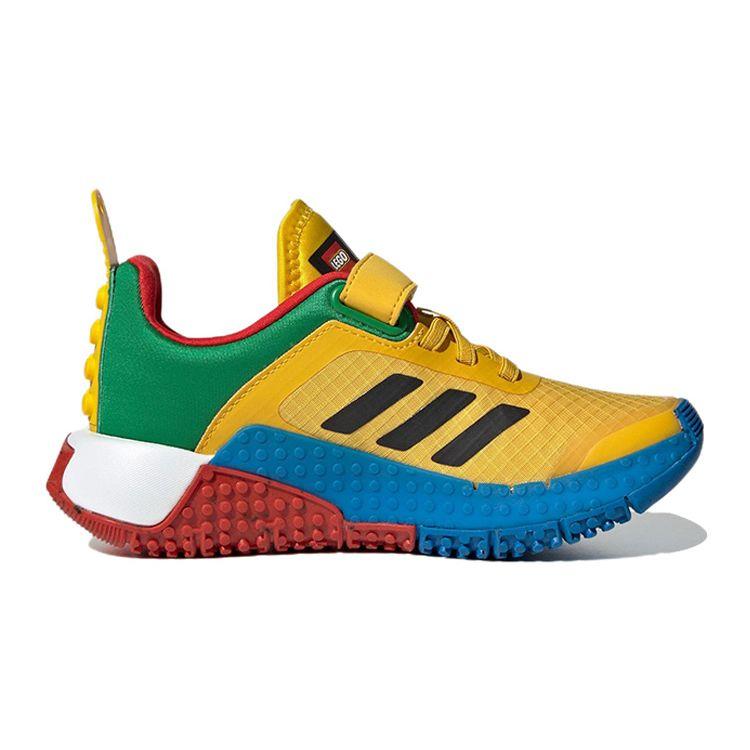 Adidas Lego X  Sport Pro Dna Comfortable Trendy Durable Low-Top Sports Casual Shoes Kids Sneakers Yellow Green Blue HQ1310