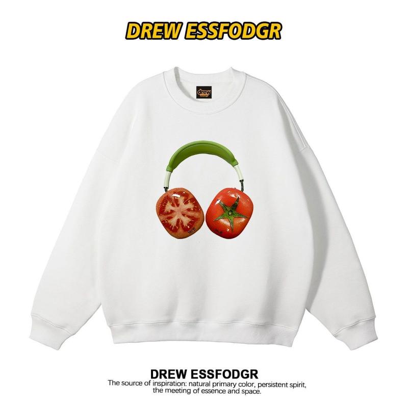 

Томатный свитер с круглым вырезом и принтом наушников, женский осенне-зимний новый повседневный свободный универсальный топ с длинным рукавом L белый