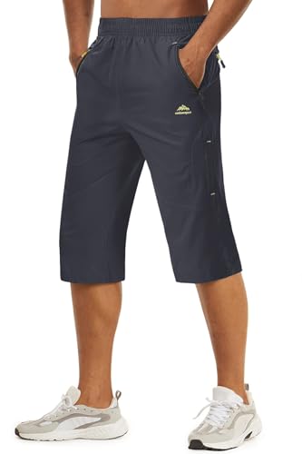 

TACVASEN Men s Lightweight, Breathable, Breathable, Sweat-Wicking Shorts for Cycling, Hiking, and Summer Use, Dark Gray, Size 2XL
