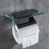Stainless Steel Double Toilet Paper Holder with Hook