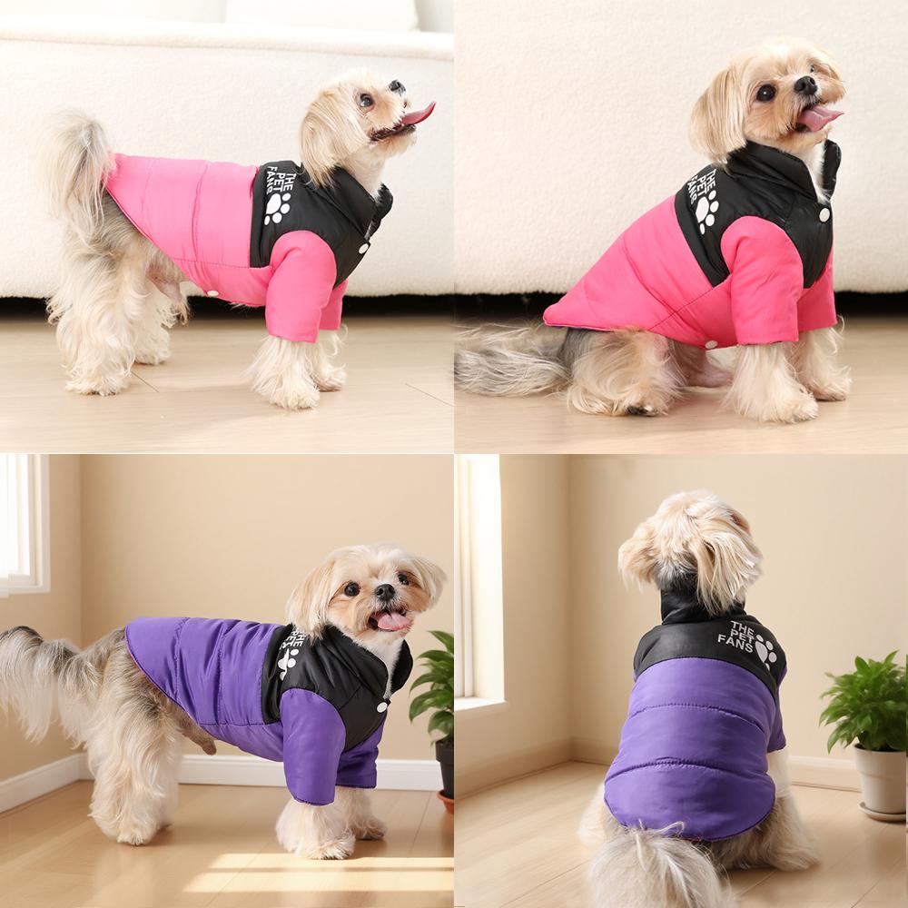 Wasserdichte, wendbare Winterjacke für Hunde, ideal für kleine und mittelgroße Hunde, Katzen, Yorkshire Terrier, Französische Bulldoggen und Welpen.