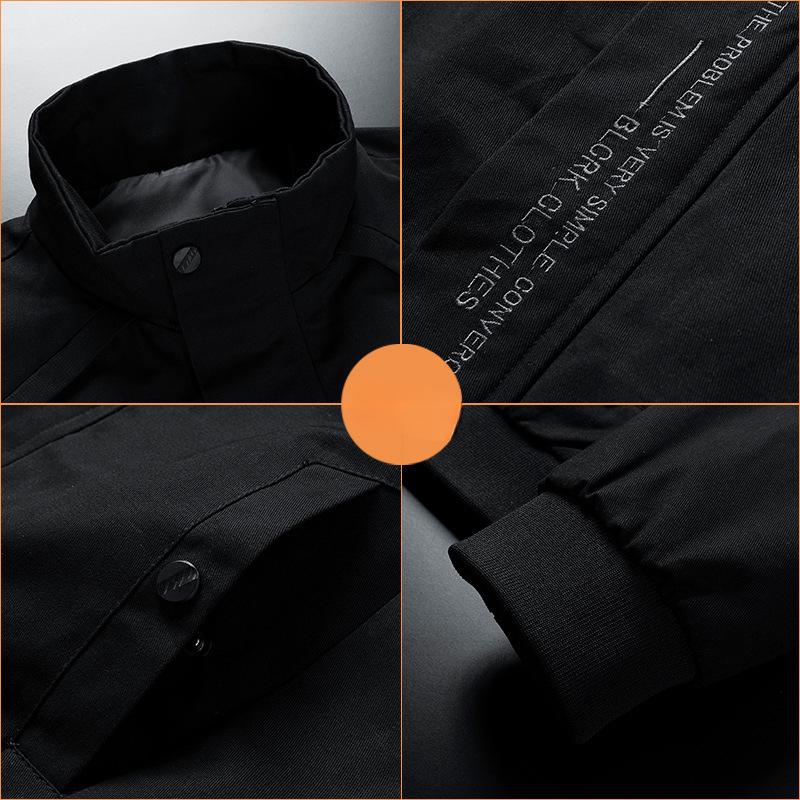 Coat Men's Spring and Autumn Casual Men's Top Autumn New Tooling Clothes Trendy Men's Jacket