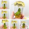 Delightful Grumpy Pickle In A Jar Sculpture Playful Cartoon Art For Birthday And Holiday Gifts