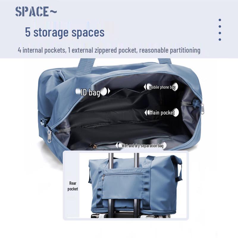 Expandable Folding Travel Duffle Bag